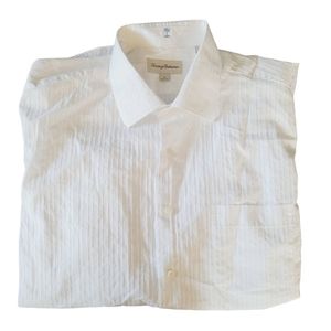 Tommy Bahama White Button Down 16 32-33